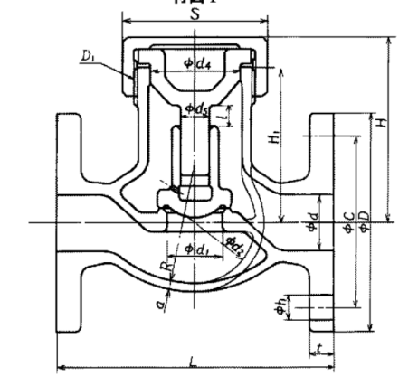 Drawing of JIS F7415 Bronze Globe Lift Check 5K Valve.png Drawing of JIS F7415 Bronze Globe Lift Check 5K Valve.png